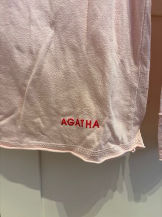 Camiseta Agatha rosa manga larga