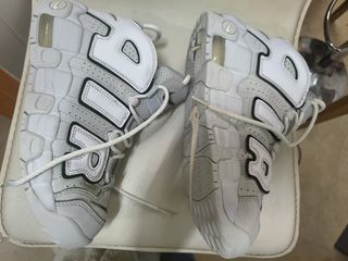 Zapatillas Nike Air More Uptempo GS blancas
