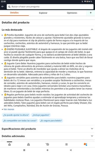 Arco actividades bebé - Hamaca