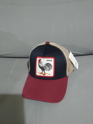 Gorra Trucker Gallo Rojo-Azul