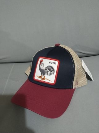 Gorra Trucker Gallo Rojo-Azul