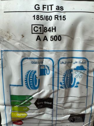 Neumáticos 185/60R15 -4 unid.nuevos