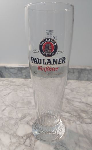 6 Vasos Cerveza Paulaner 0,3l