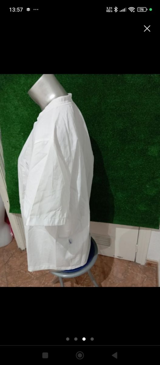 Camisa blanca manga corta