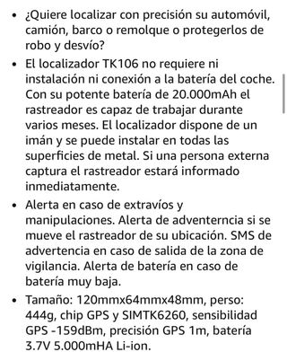 GPS Tracker TK106 Incutex