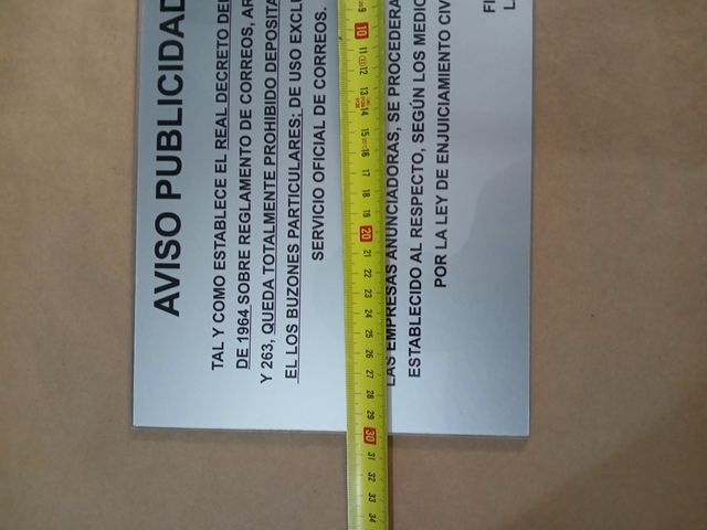 Cartel Publicidad - Prohibido