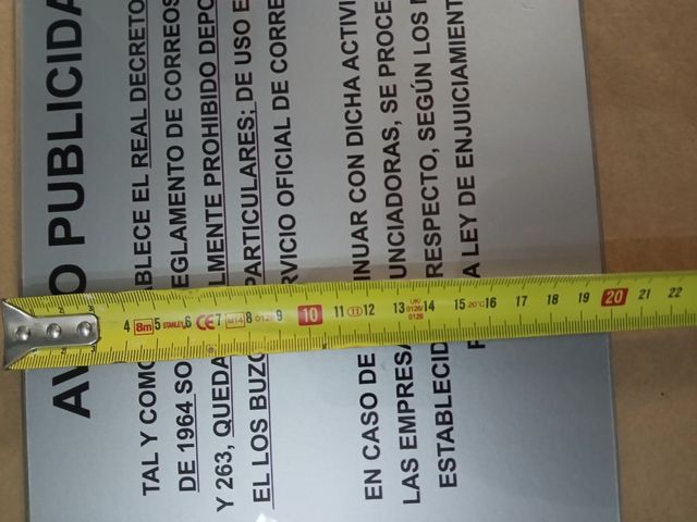 Cartel Publicidad - Prohibido