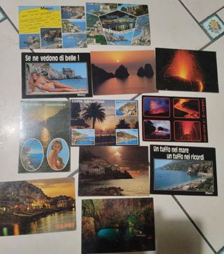 Cartoline vintage Costiera Amalfitana Capri Napol.