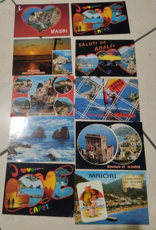 Cartoline vintage Costiera Amalfitana Capri Napol.
