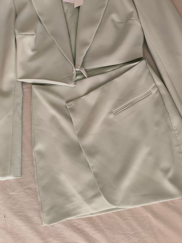 Vestido blazer Zara verde - M