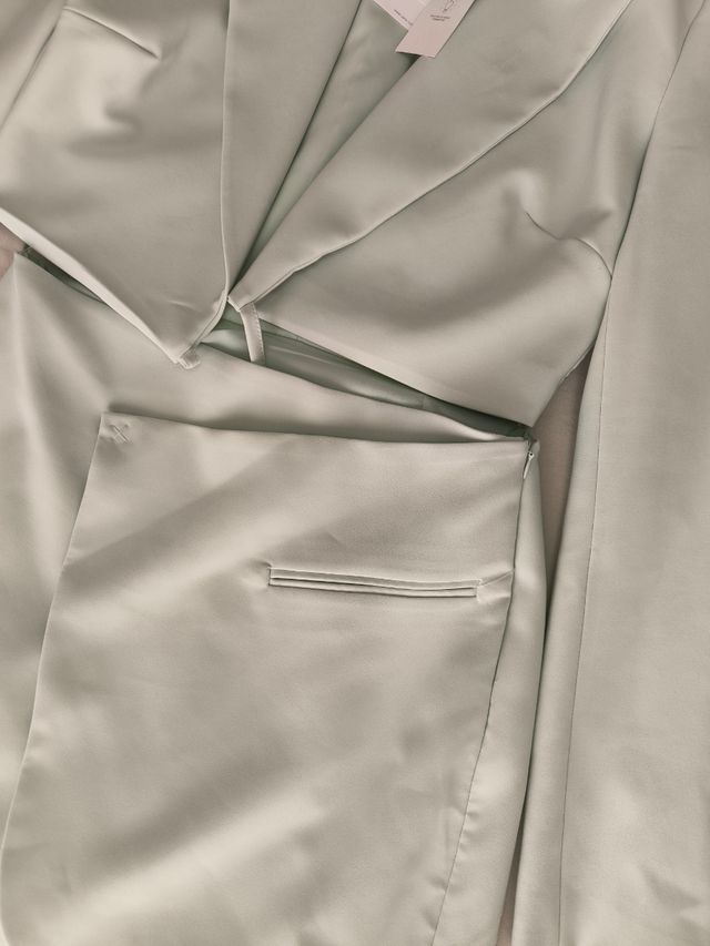 Vestido blazer Zara verde - M
