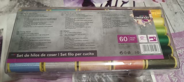 60 hilos de coser Crelando