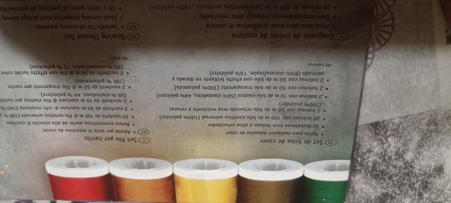 60 hilos de coser Crelando