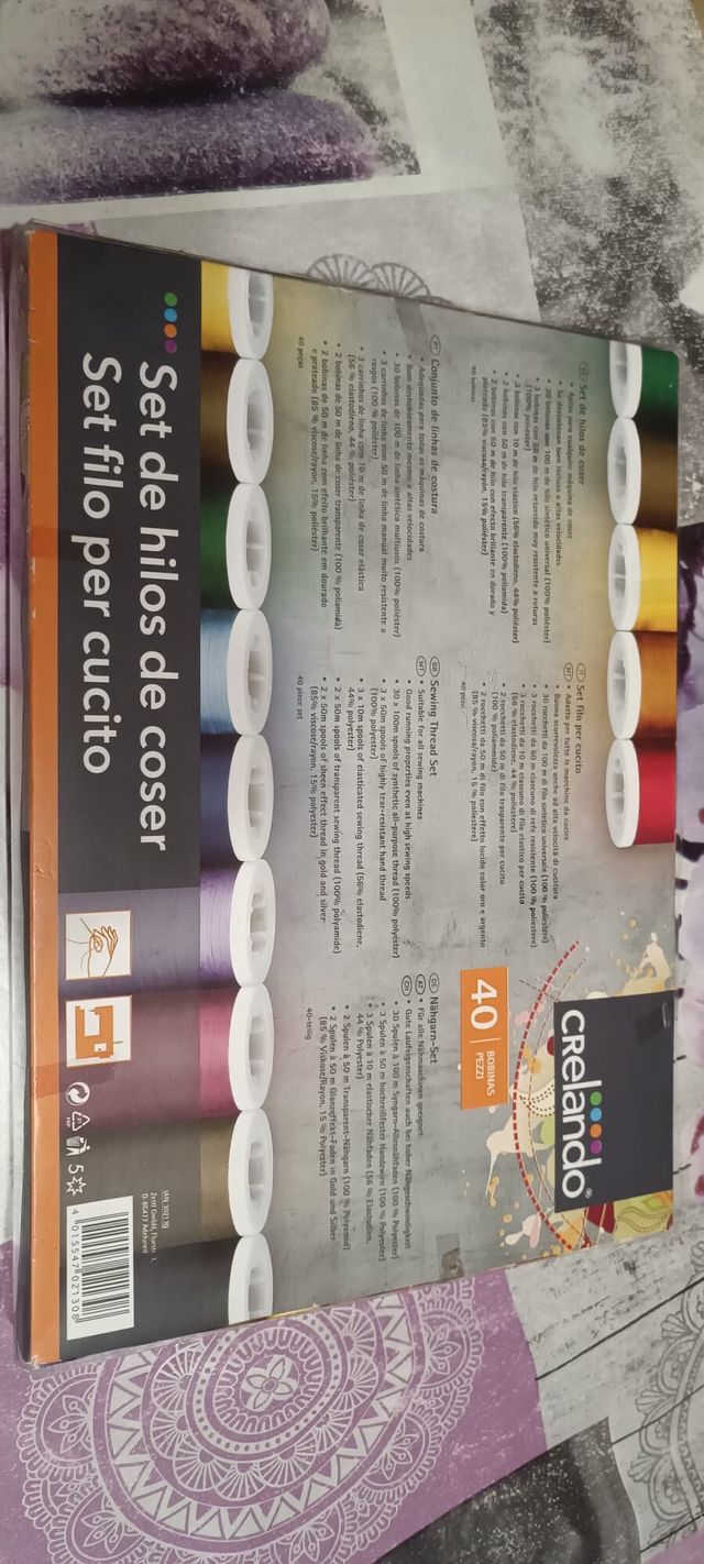 60 hilos de coser Crelando