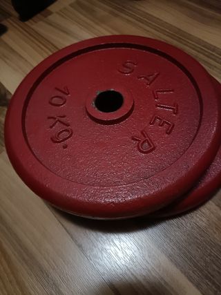 Lote Mancuernas y Discos Salter 45kg