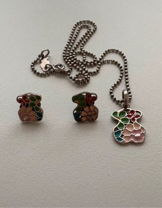Juego Tous Oso - Collar y pendientes