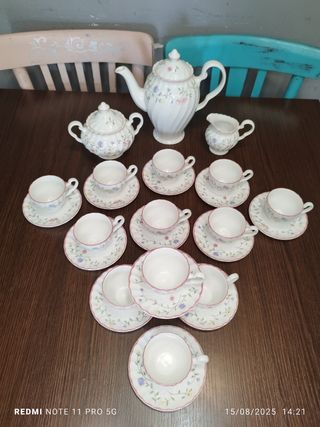 Juego café inglés Johnson Bros vintage