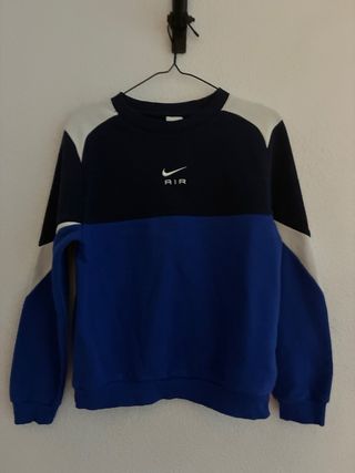 Sudadera Nike azul y blanca