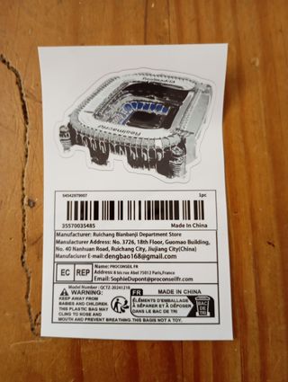 Adesivo Estádio Santiago Bernabéu