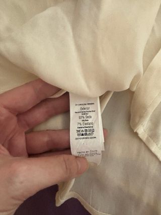 Camisa Carolina Herrera seda blanca