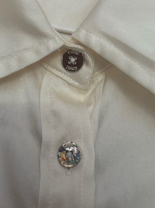 Camisa Carolina Herrera seda blanca