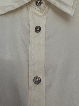 Camisa Carolina Herrera seda blanca