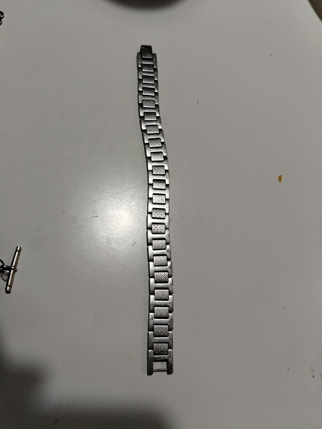 Reloj y 2 pulseras - plata y dorado