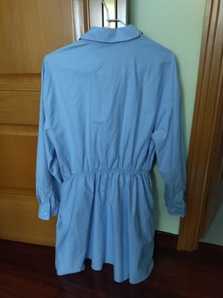 Vestido Zara azul manga larga