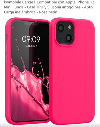 Mini protezioni JETech per iPhone 13 e custodia rosa 
