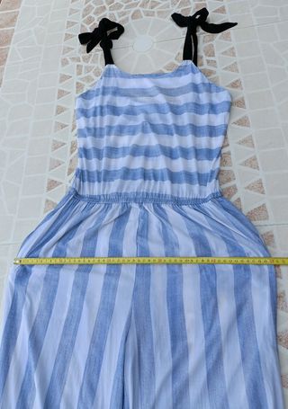 Mono rayas azul y blanco