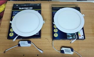 Los 2 Focos LED Downlight 18W solo 10€