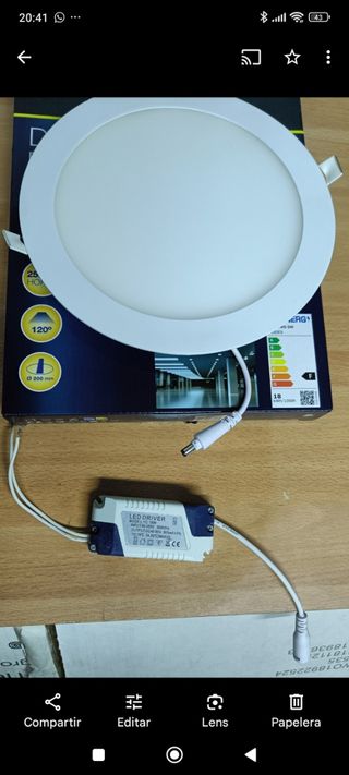 Los 2 Focos LED Downlight 18W solo 10€