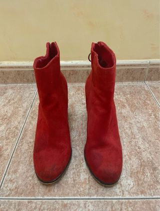 Botines rojos Marypaz
