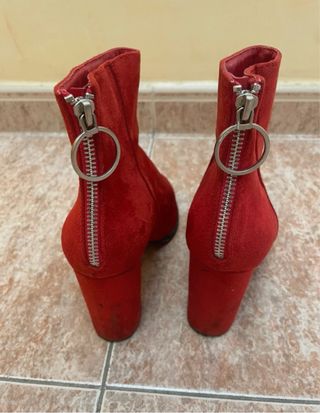 Botines rojos Marypaz