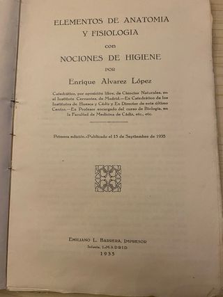 Elementos de anatomía y fisiología 