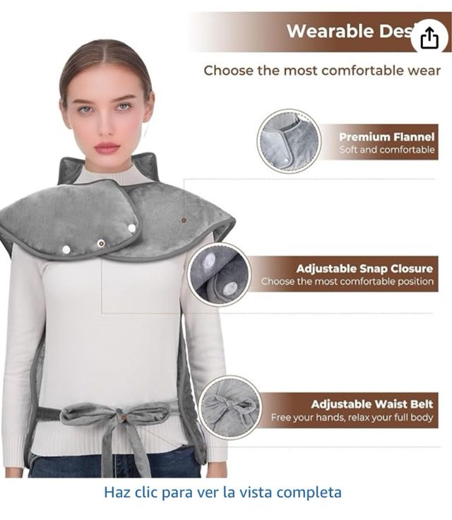 MANTA TERMICA CUELLO Y ESPALDA. NUEVA A ESTRENAR