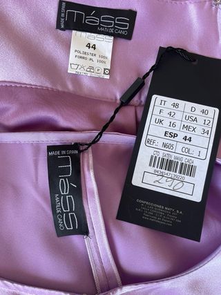 Traje falda Mass matilde cano lila XXL
