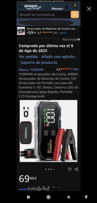 Arrancador Coche Yusman 12V