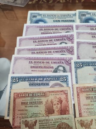 Billetes antiguos España 17 billetes 