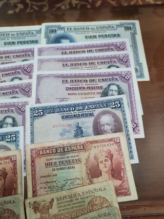 Billetes antiguos España 17 billetes 