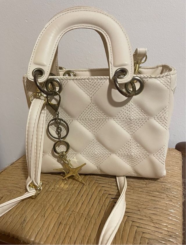 Bolso bandolera beige