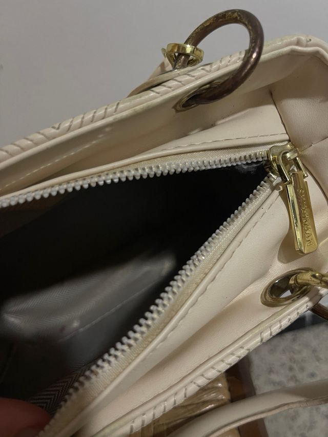 Bolso bandolera beige