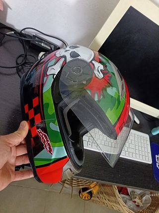 Casco moto deportivo