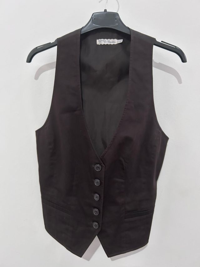 Chaleco marrón vintage