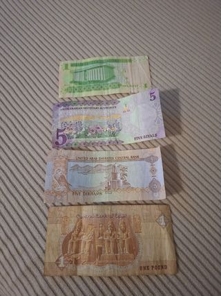 Billetes antiguos Emiratos Árabes