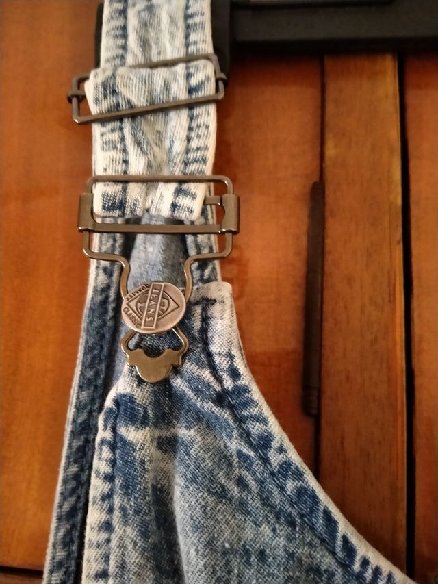 Mono vaquero corto azul