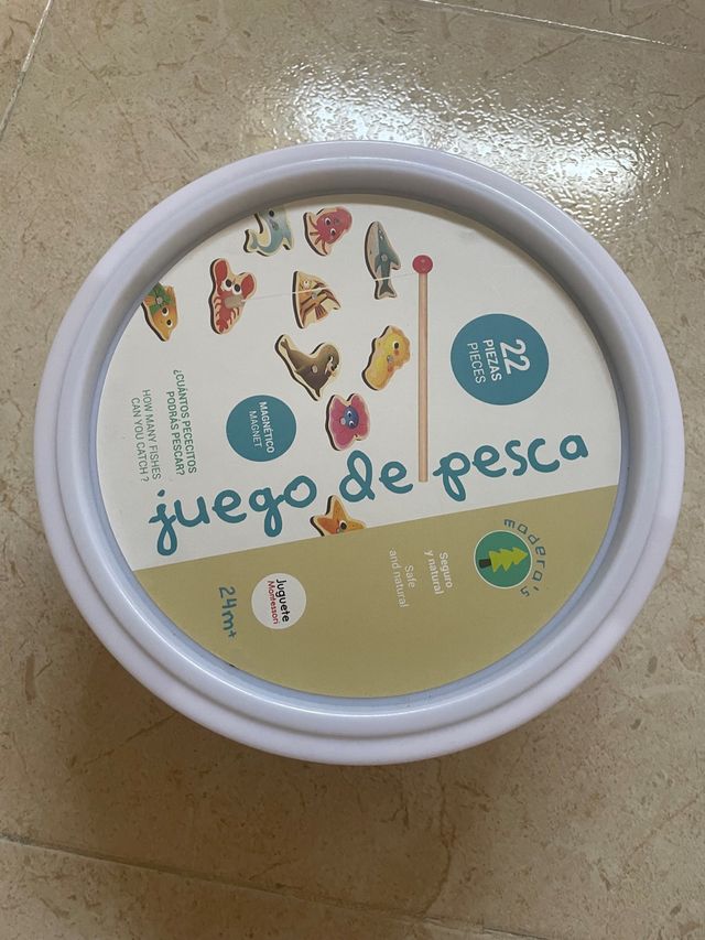 Juego Pesca Montessori 22 piezas