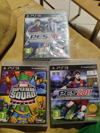 3 Giochi PS3: PES 2010, PES 2011, Marvel