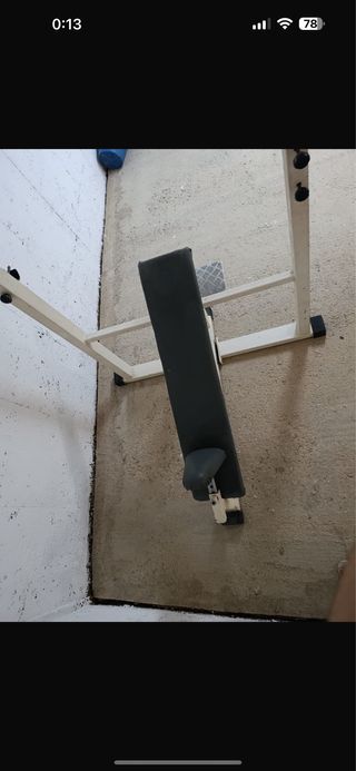 Banco musculación con soporte. OFERTA!