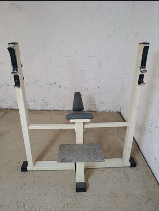 Banco musculación con soporte. OFERTA!